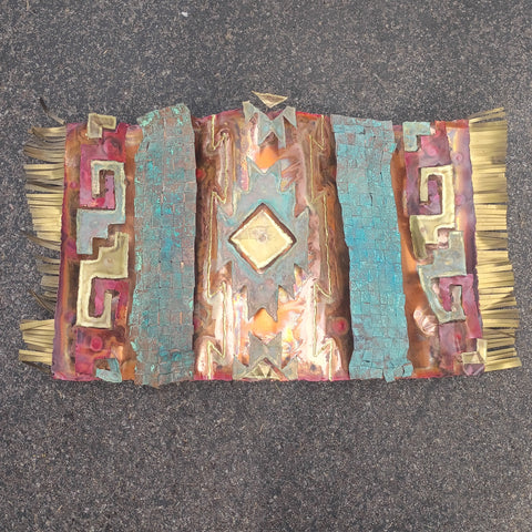 Large Copper Wall Tapestry by Greg Gowen