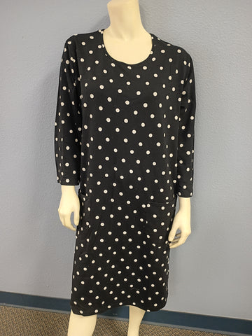 Gudrun Sjoden Black & White Polka Dot Tunic Dress XL
