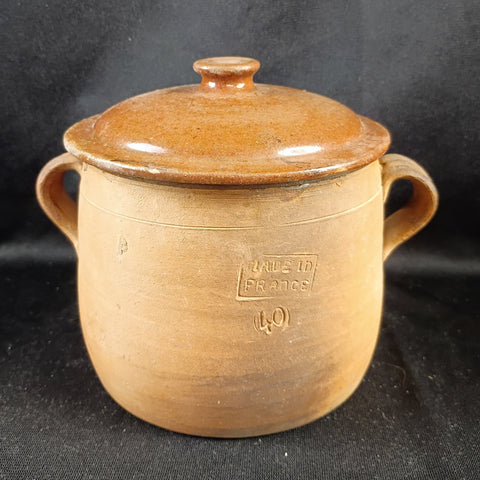 VTG French Terracotta Bean Pot