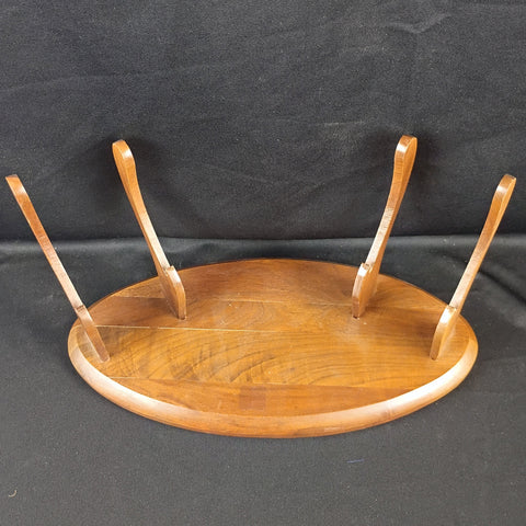 VTG Walnut Plate Display Stand