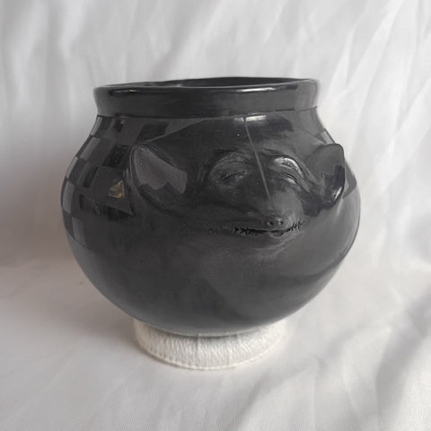 Bat Face Blackware Pottery