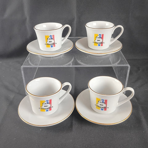 VTG Diamante Cafe de Colombia Expresso Cup & Saucer Set