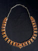 VTG Navajo Silver & Spiny Oyster Shell Necklace by David & Alice Lister