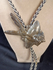 VTG Horse Hair Bolo Tie with Gerald Balciar Pendant