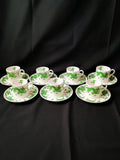 VTG Hammersley & Co. Bone China Green Dragon Tea Set
