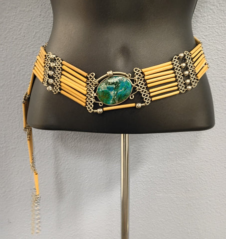 Apatite Cabochon Boho Belly Chain / Belt