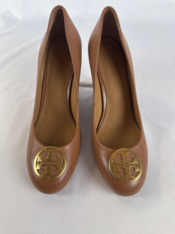 Tory Burch 7 1/2 Leather Wedge Heel