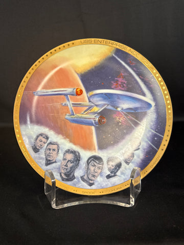 Space The Final Frontier Limited Edition Starship Enterprise Plate