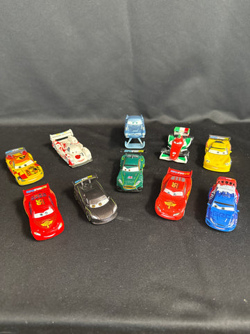 10 Pc. Lot Disney Pixar Mini Racer Cars