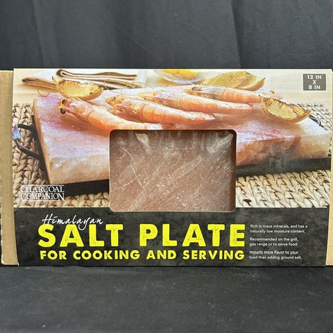 Himalayan salt plate for cooking and serving