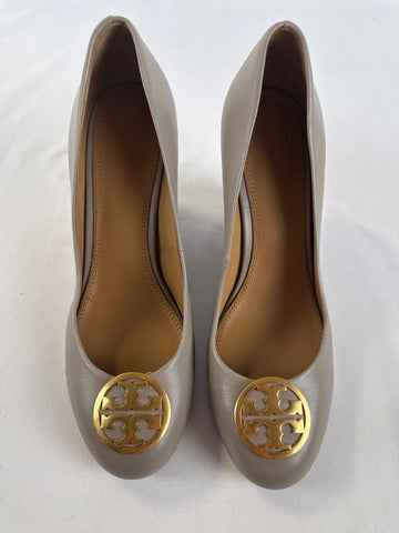 Tory Burch 7 1/2 Leather Wedge Heel