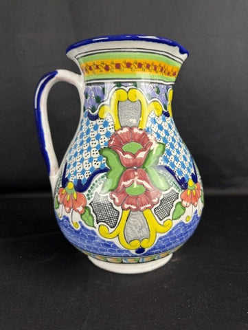 Talavera Pitcher signed by artist
