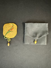 VTG.  Art Nouveau Mirror & Pouch