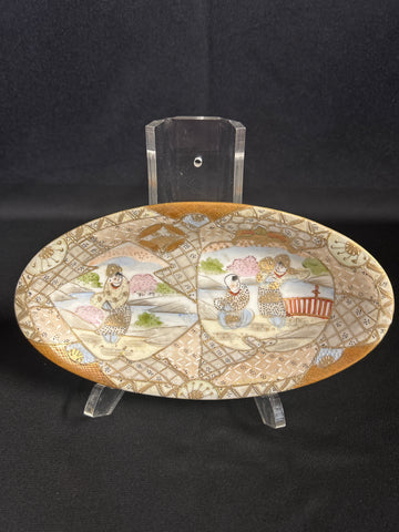 VTG Nippon Morimura Brothers Satsuma Oval Plate