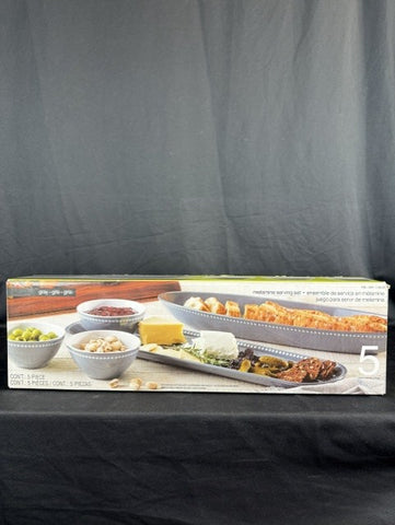 Pandex beaded malamine serving set