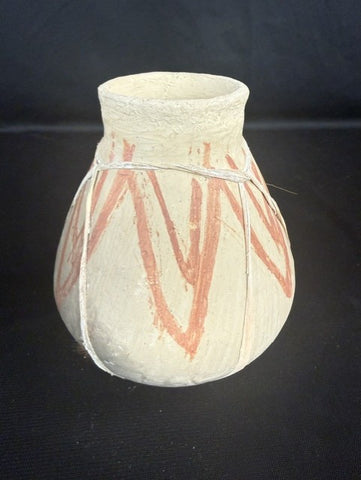 VTG Tarahumara Indian Rawhide-Bound Pottery