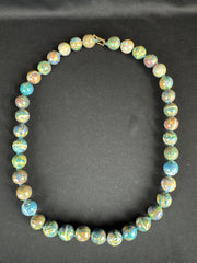Asian Urushoi Lacquer Bead Necklace