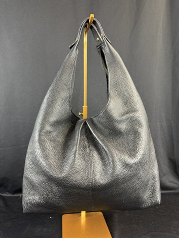 Laggo Pebbled Hobo Bag BLACK