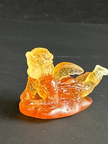 Daum France Crystal Praying Cherub