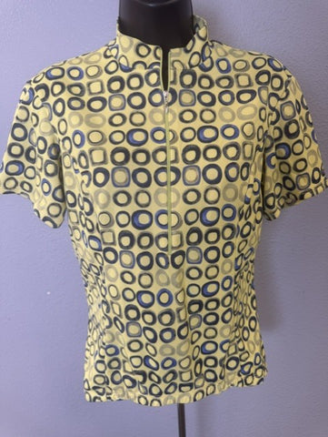 she-beest Women's Yellow Bike Jersey Size Med