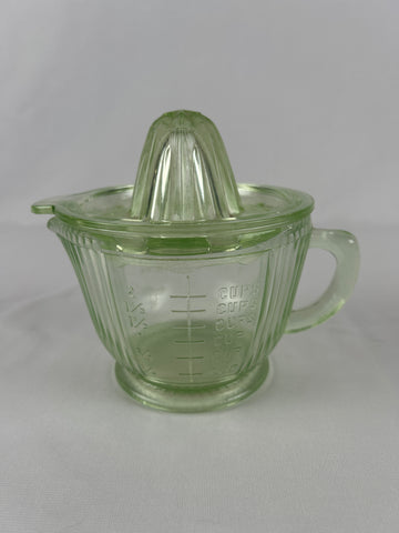 VTG US Green Depression Uranium Glass Juicer