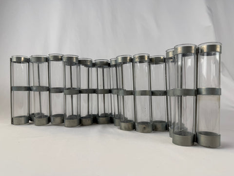 VTG 19 Tube Glass French Vase by Tse & Tse