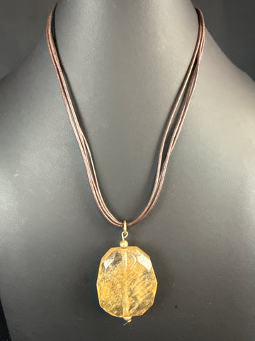 Talbots Rutilated Quartz Necklace