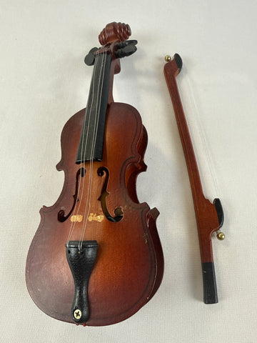 VTG Miniature Violin Music Box