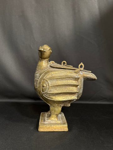 VTG Brass or Bronze Duck-Shaped Container