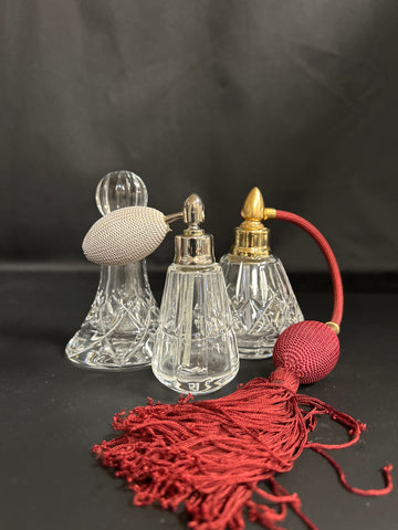 Waterford Perfume Bottles, Set of three