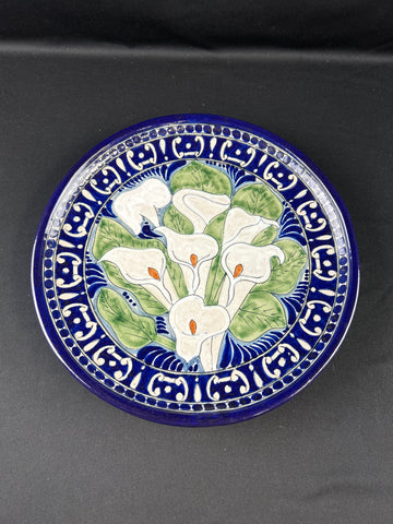 VTG Mexican Talavera Hand-Painted Ceramic Plate