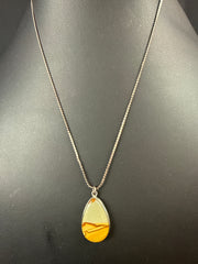 Sterling Jasper Landscape Necklace