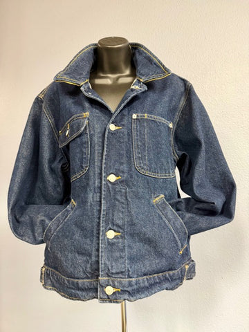 VTG Ralph Lauren Polo Jeans Denim Jacket Applique S
