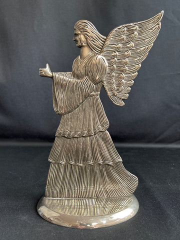 VTG Silver-Plated Angel Candle Holder