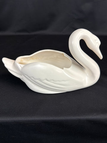VTG Bauer Pottery Ceramic Swan Planter