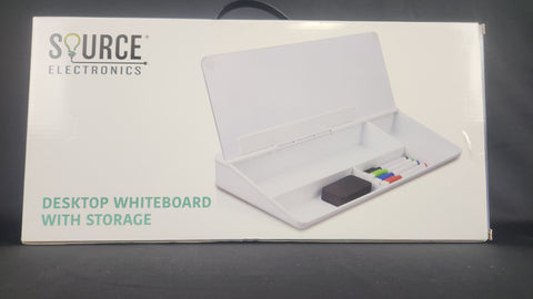 Desktop Whiteboard with Storage