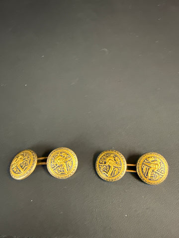 VTG. Japanese Damascene Cuff Links