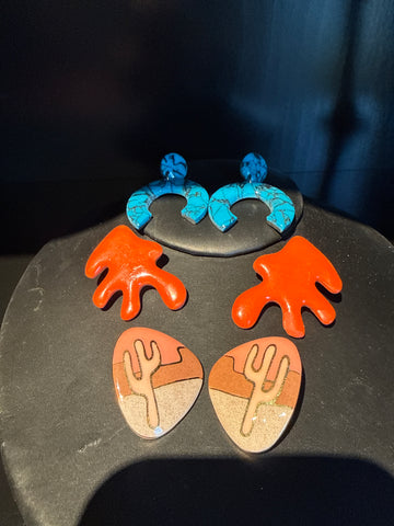 Diverse Collection of Polymer Clay Earrings