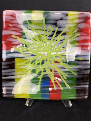 Handcrafted Fused Decorative Glass Plate