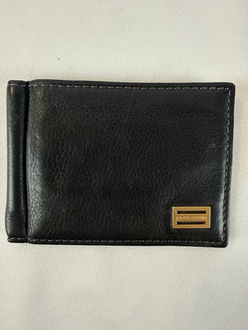 Pierre Cardin black leather men's card holder