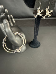 Danforth Pewter Frogs & Silver-Tone Bracelet Set