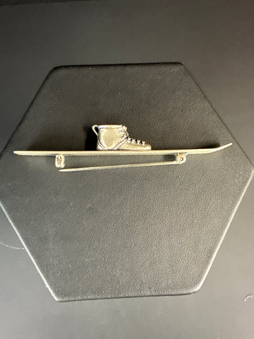 VTG Beau Sterling Ski Boot Brooch