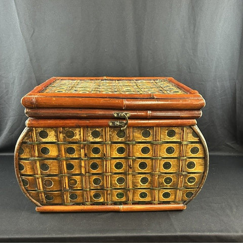 VTG Bamboo & Rattan Storage Chest