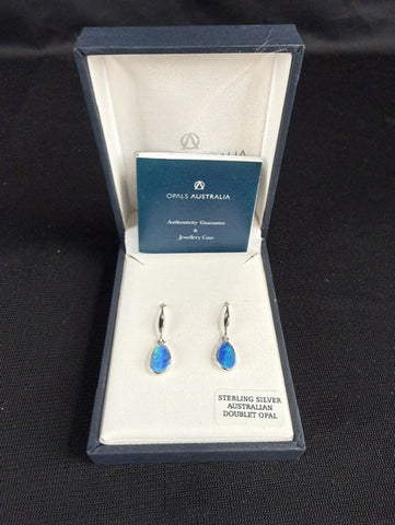 NIB Australian Sterling Silver Doublet Opal