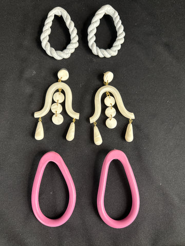 1960's - 70's Polymer Clay Earrings