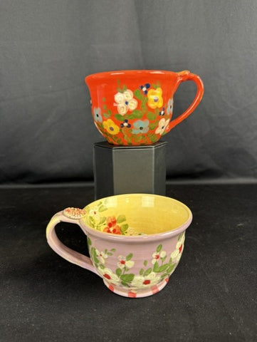 Hand-painted Tea Cups by Don Swanson