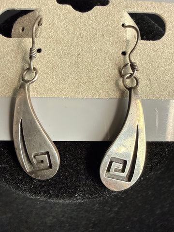 Darren Seweyestewa Hopi Signed Dangling Earrrings