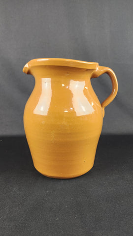 Glazed Stoneware Pitcher