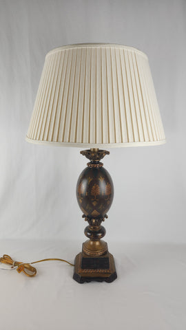 Brown/Gold Table Lamp with Shade