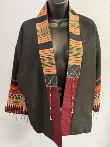 Hmong Hill Tribe Handwoven Tribe Ethnic Textile Jacket
